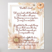 Dankbares Herzgedicht Poster (Vorne)