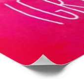 Dankbares Herzplakat Poster (Ecke)