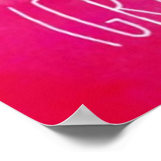 Dankbares Herzplakat Poster (Ecke)