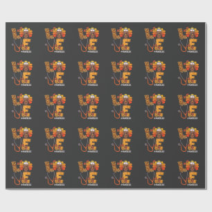 Dankbares Krankenleben Türkei Niedlicher Erntedank Geschenkpapier