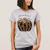Dankbares Leopard Fall Pumpkin Erntedank Shirt (Vorderseite)