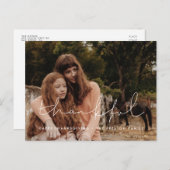 Dankbares Minimalistisches Erntedank Foto Postkarte (Vorne/Hinten)