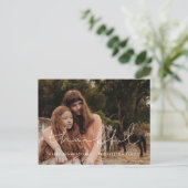 Dankbares Minimalistisches Erntedank Foto Postkarte (Stehend Vorderseite)