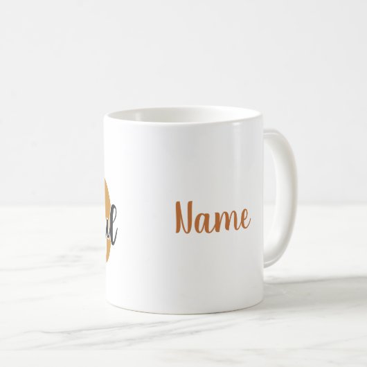 Dankbares Personalisiert Kaffeetasse (VorderseiteRechts)