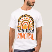Dankbares Principal Rainbow Fall Principal T-Shirt (Vorderseite)