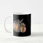 Dankbares Pumpkin Happy Thanksgiving Day Kaffeetasse (Links)