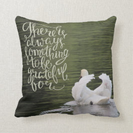 Dankbares Schwan-Kissen Kissen