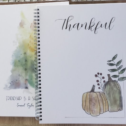 Dankbares SpiralNotebook Notizblock