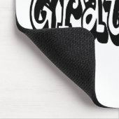 Dankbares Sprichwort Graffiti Style Typografie Mousepad (Ecke)