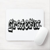 Dankbares Sprichwort Graffiti Style Typografie Mousepad (Mit Mouse)