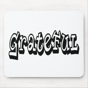 Dankbares Sprichwort Graffiti Style Typografie Mousepad