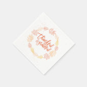 Dankbares und dankbares Papier Napkins Serviette (Ecke)