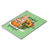 Dankbares und dankbares Spiral-Foto-Notebook Notizblock (Linke Seite)