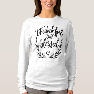 Dankbares und gesegnetes Christliches Zitat T-Shirt