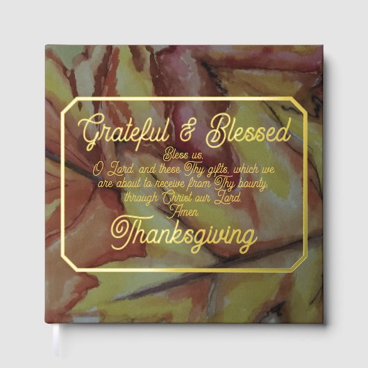 Dankbares und gesegnetes Erntedank Journal Gästebuch (Vorderseite)