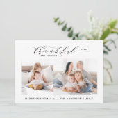 Dankbares und gesegnetes Foto Weihnachten (Stehend Vorderseite)