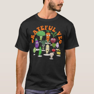 Dankbares Veg Happy Vegan und Vegetarier T-Shirt