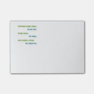 Dankbares Zitat - Dankbarkeit macht Sinn für unser Post-it Klebezettel