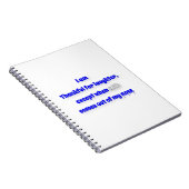 Dankbares Zitat - Ich bin dankbar für das Lachen,  Notizblock (Rechte Seite)