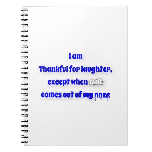 Dankbares Zitat - Ich bin dankbar für das Lachen,  Notizblock (Vorderseite)