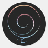 Dankbarkeit 1 runder aufkleber (Vorderseite)