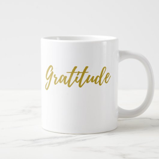 Dankbarkeit 20 oz Jumbo Tasse (Rechts)