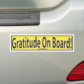 DANKBARKEIT AN BORD DES ZEICHENS AUTOAUFKLEBER (Auf Auto)
