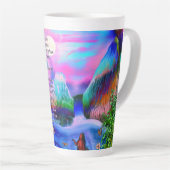 Dankbarkeit Ancestor Gedicht Latte Tasse (Rechte Ecke)