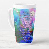 Dankbarkeit Ancestor Gedicht Latte Tasse (Linke Ecke)