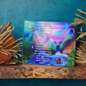 Dankbarkeit Ancestor Gedicht Tabletop Plaque mit E Fotoplatte (Seite)