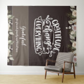 Dankbarkeit ändert alles Moderne Foto Hintergrund Wandteppich (Beispiel (Horizontal))