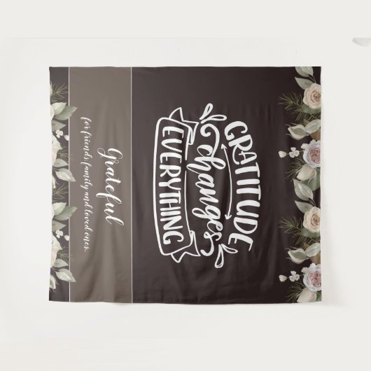 Dankbarkeit ändert alles Moderne Foto Hintergrund Wandteppich (Vorderseite (Horizontal))