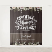 Dankbarkeit ändert alles Moderne Foto Hintergrund Wandteppich (Vorderseite)