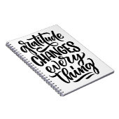 Dankbarkeit ändert alles notizblock (Rechte Seite)