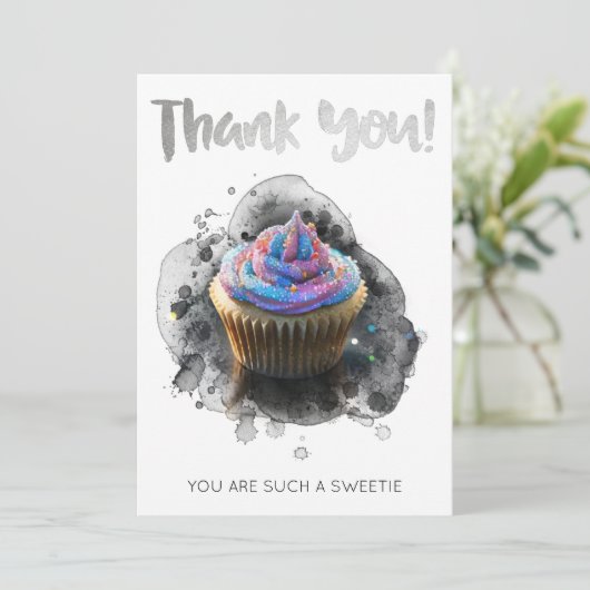 *~ Dankbarkeit AP99 DANKE DANKE Karte (Stehend Vorderseite)