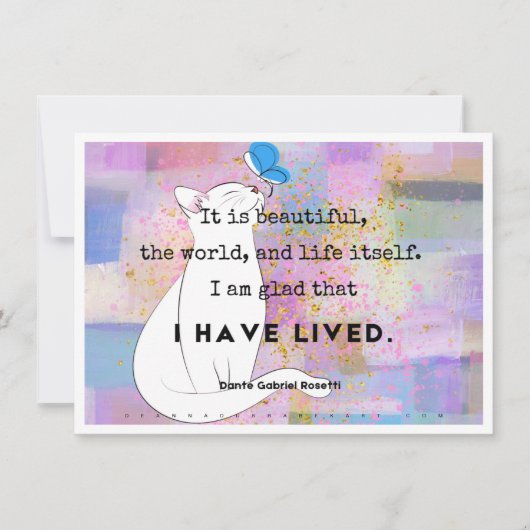 Dankbarkeit Art Card Mitteilungskarte (Vorderseite)