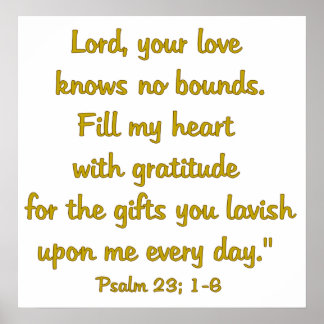 Dankbarkeit Attitude Poster