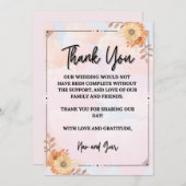 Dankbarkeit auf jeden Blick Dankeskarte (Vorne/Hinten)