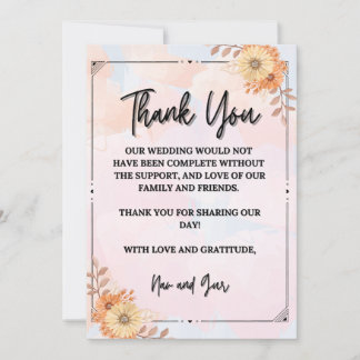 Dankbarkeit auf jeden Blick Dankeskarte