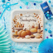 Dankbarkeit bedankter festlicher Erntedank 9 Zoll Pappteller (Party)