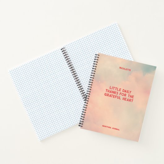 Dankbarkeit Benutzerdefinierte Manifestation Notizblock (Innenseite)