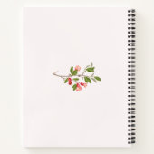 Dankbarkeit Bird Foliage Journal Notizblock (Rückseite)