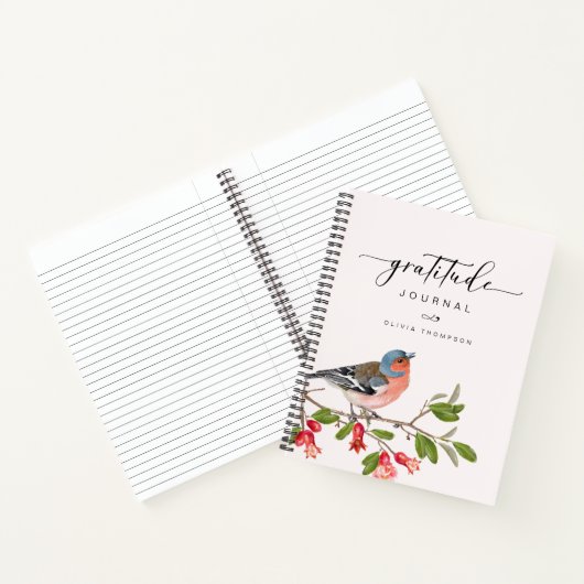 Dankbarkeit Bird Foliage Journal Notizblock (Innenseite)