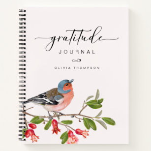 Dankbarkeit Bird Foliage Journal Notizblock
