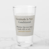 Dankbarkeit bleibt: Jeder Rhythmus von L Mindful S Glas (Rückseite)