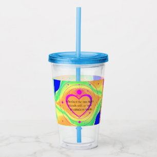 Dankbarkeit bleibt™: Liebe & Absicht   Inspiration Acryltrinkbecher