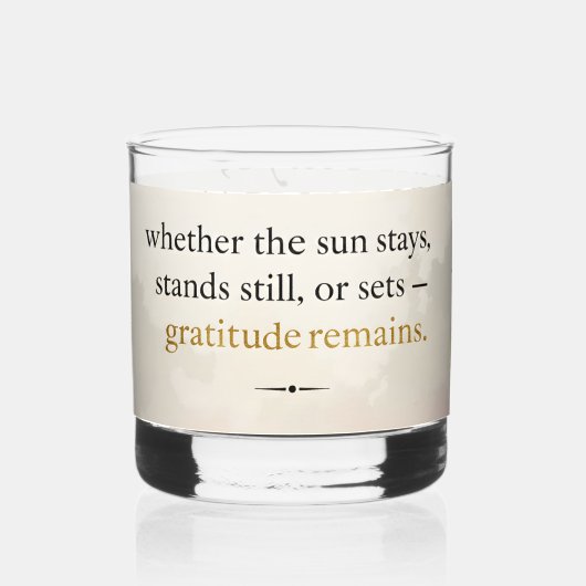 Dankbarkeit bleibt™: Liebe & Absicht | Inspiration Whiskyglas (Vorderseite)