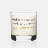 Dankbarkeit bleibt™: Liebe & Absicht | Inspiration Whiskyglas (Rückseite)