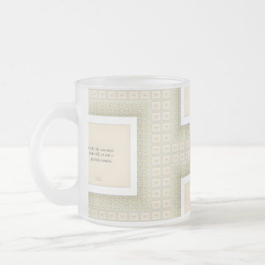 Dankbarkeit bleibt™: Liebe & Präsenz | Reflektiere Mattglastasse (Links)