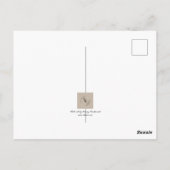 Dankbarkeit Blooms: Ein wilder Daisy Vielen Dank Postkarte (Rückseite)